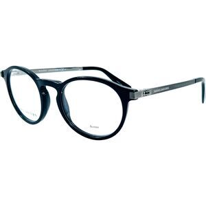 Marc Jacobs Marc 244 Mens Round Plastic Eyeglass Frame 807 Black 50-21 Keyhole